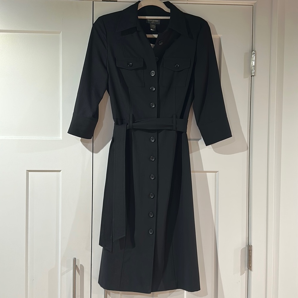 Banana Repubic Black Shirt Dress  New with tags
